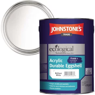 Johnstones Acrylic Eggshell Brilliant White 5L