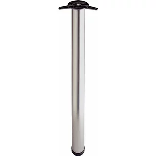 Rothley Worktop Support Leg Brushed Nickel 870Mm