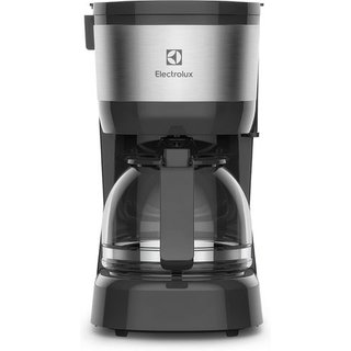 Cafeteira Elétrica Electrolux 15 Xícaras Efficient com Filtro Permanente Removível Cor Inox Preta (ECM10)