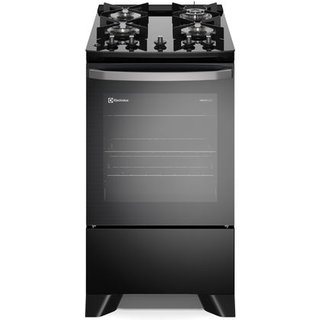 Fogão 4 bocas Electrolux Preto Efficient Mesa de Vidro, PerfectCook e Tripla Chama (FE4GP) - Bivolt