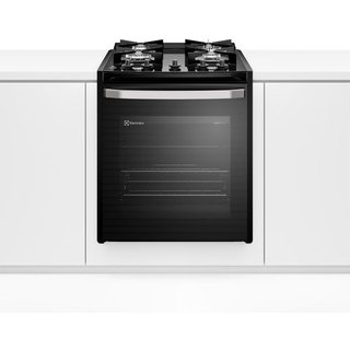 Fogão de Embutir 4 bocas Electrolux Preto Experience Mesa de Vidro e Tripla Chama (FE4BP) - Bivolt