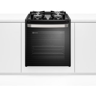 Fogão de Embutir 4 bocas Electrolux Preto Experience Mesa Vidro, Grill e VaporBake (FE4EP)