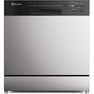 Lava-Louça Electrolux 8 Serviços Inox com Programa Lava & Seca 50 min (LS08E)