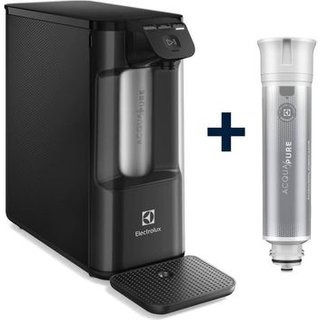 Purificador Electrolux Eletrônico Compacto Experience Pure 4x Digital Preto (PE12P) + Filtro/Refil Original de Água Acqua Pure - Bivolt - Preto