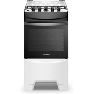 Fogão 4 Bocas Continental Branco Automático com TOPLimpaFácil (FC4IB) Premium - Bivolt