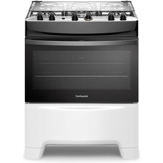 Fogão 5 Bocas Continental Branco Automático com TOPLimpaFácil (FC5IB) Premium - Bivolt