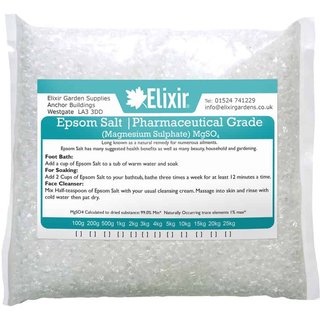 Epsom Bath Salts | Pharmaceutical FCC Food Grade | 500g - 25kg Bag/Tub