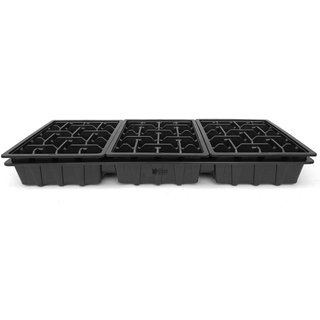 Plastic Cell Pack Carry Tray | Holds 3 Half Size Seed Trays or Inserts