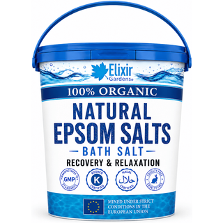 Organic Epsom Bathing Salts (100% Pure FCC Food Grade) 500g-25kg