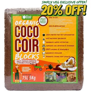 NVS Exclusive 75L Organic Coir Compost Block (20% Off)