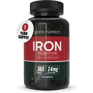 Iron Bisglycinate | 14mg | 365 Tablets