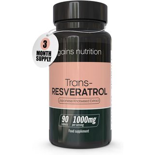Trans-Resveratrol | 1000mg | 90 Tablets