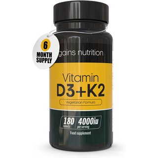 Vitamin D3 + K2 | 4000iu | 180 Tablets