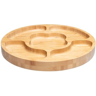 Petisqueira Home Style Bambus 5 Divisórias 32 cm