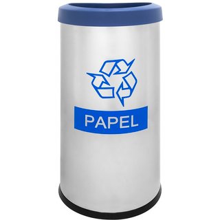 Lixeira Recycling Papel Brinox 61 cm