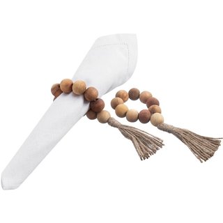 Jogo de Argola de Guardanapo Home Style Beads