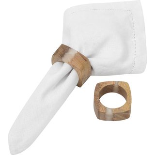 Jogo de Argola de Guardanapo Home Style Marble
