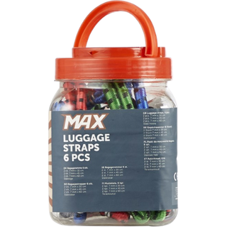 Max Bicycle Luggage Straps - 6 pcs