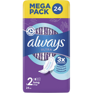 Always Ultra Long Size 2 Sanitary Pads With Wings - 24 pcs