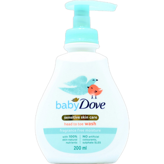 Dove Baby Sensitive Skin Moisture Head To Toe Wash - 200 ml