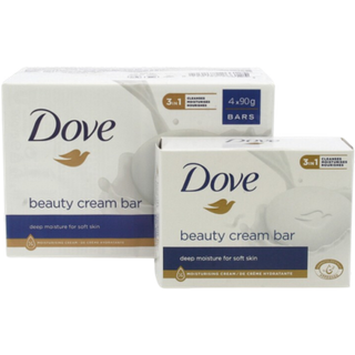 Dove 3-In-1 Beauty Cream Bar 4x90g