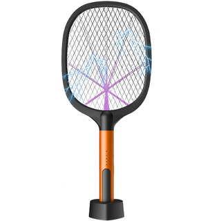 Racchetta Elettrica Scacciamosche con Lampada UV per Zanzare e Insetti