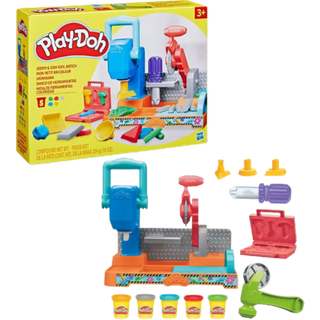 Set da gioco Play-Doh con timbri e sega da banco