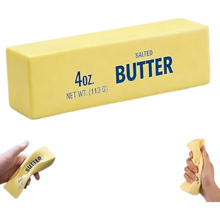 Squishy Plain Butter Squeeze Fidget Toy – 113 g