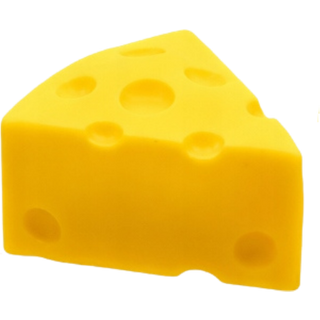 Squishy Slow Rise Cheese Wedge Squeeze Toy – 4 × 8 cm