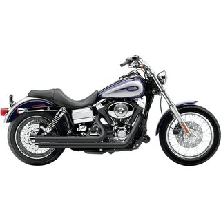 6858B - 6858B - Cobra Speedster Slashdown Exhaust System - Harley Davidson FXDWG 1690 2013-2017 - Black
