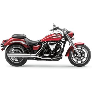 2215 - 2215 - Cobra Scalloped Tip Silencer - Yamaha XVS 950 CT V Star Tourer 2009-2017 - Chrome