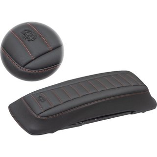 77637AB - Mustang Saddlebag Lid Covers For Harley Davidson FLHR 1340 1994-1998 - Black/Red