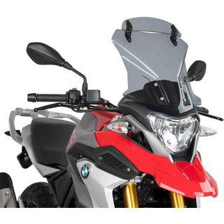 9880H - Puig Touring Screen With Extender For BMW G310 GS 2017-2025 - Light Smoke