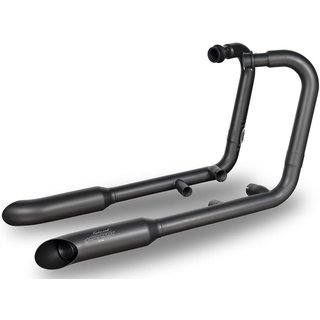 GTR8804BOM - Spark Hot Road Full Exhaust System For Triumph Bonneville 1200 T120 ABS 2016-2019 - Black