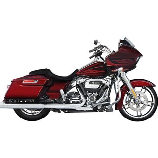800-0106C-ECB - Rinehart 4" Silencer Duals For Touring For Harley Davidson FLHR 1750 2017-2019 - Chrome