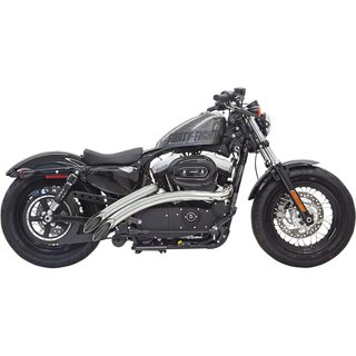 1X2FC - Bassani Radial Sweeper Exhaust - Harley Davidson XL 883 N 2014-2020