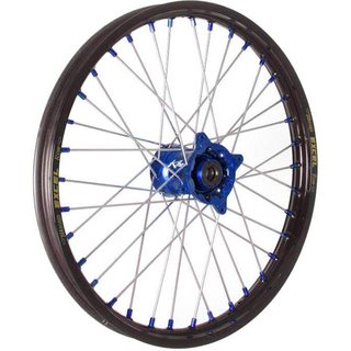 20.247.0.BL - Kite Elite MX 21" Front Wheel - KTM SXF450 2015-2024 - Black/Blue Hub/Silver