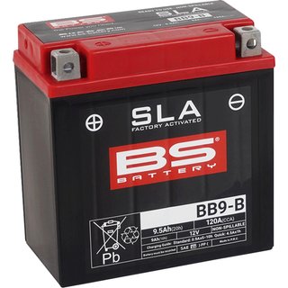 300675 - BS Battery SLA AGM Battery For Kawasaki A1 250 - Black