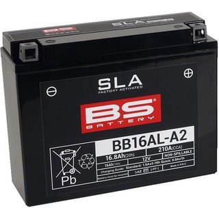 300839 - BS Battery SLA AGM Battery For Ducati 748 1995-2003 - Black