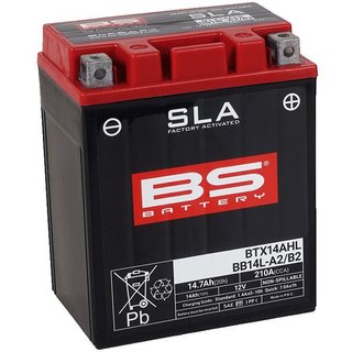 300759 - BS Battery SLA AGM Battery For Arctic Cat Textron 250 2X4 - Black