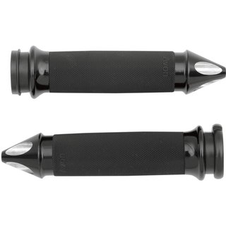 CC-86-ANO-SP-FL - Avon Grips Custom Spike End Grips For Harley Davidson FLDE 1750 2018-2020 - Black