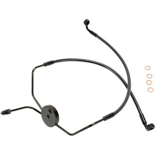 47005 - Magnum Shielding Brake Hose Kit For Harley Davidson FLHR1340 1994-98 Front Black