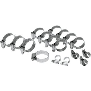 CK YAM-17 - Samco Radiator Clamp Kit For Yamaha YZF-R6 600 2006-2023 - Silver