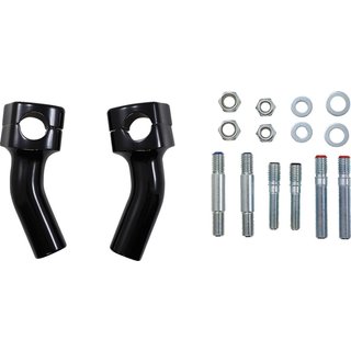 BA-7410B - Baron Kickback Handlebar Risers For Suzuki C 50 Boulevard 2005-2025 10cm (4") - Black
