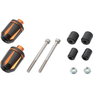 88059 - Daytona TKM-2 Handlebar Ends - Black/Orange