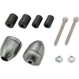 80911 - Daytona "BULLET" Handlebar Ends - Gun Metal Grey