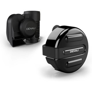 DNL.SB.VT200 - Denali SoundBomb V-Twin Dual-Tone Air Horn with Cover For Harley Davidson FLHR 1690 Road King 2014-2016 - Black