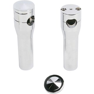 HRS1356-C - Accutronix Elite Custom Billet Aluminium Risers For Harley Davidson FLSTS 1340 1997-1999 15 cm (6") Straight - Chrome