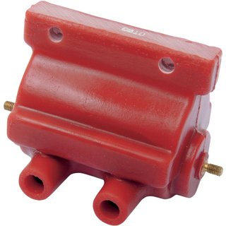 237240 - Andrews Supervolt 12 V Ignition Coil For Harley Davidson FLH - Red