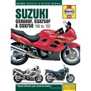9781785212833 - Haynes Repair Manual For Suzuki GSX600 F 1998-2002